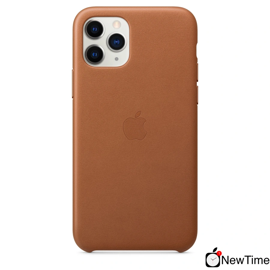 Чохол Apple iPhone 11 Pro Max Leather Case - Saddle Brown (MX0D2)