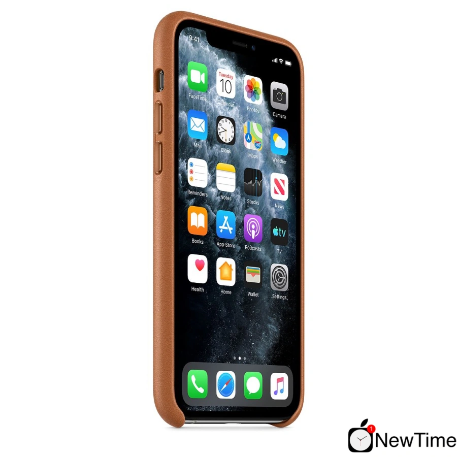 Чохол Apple iPhone 11 Pro Max Leather Case - Saddle Brown (MX0D2)