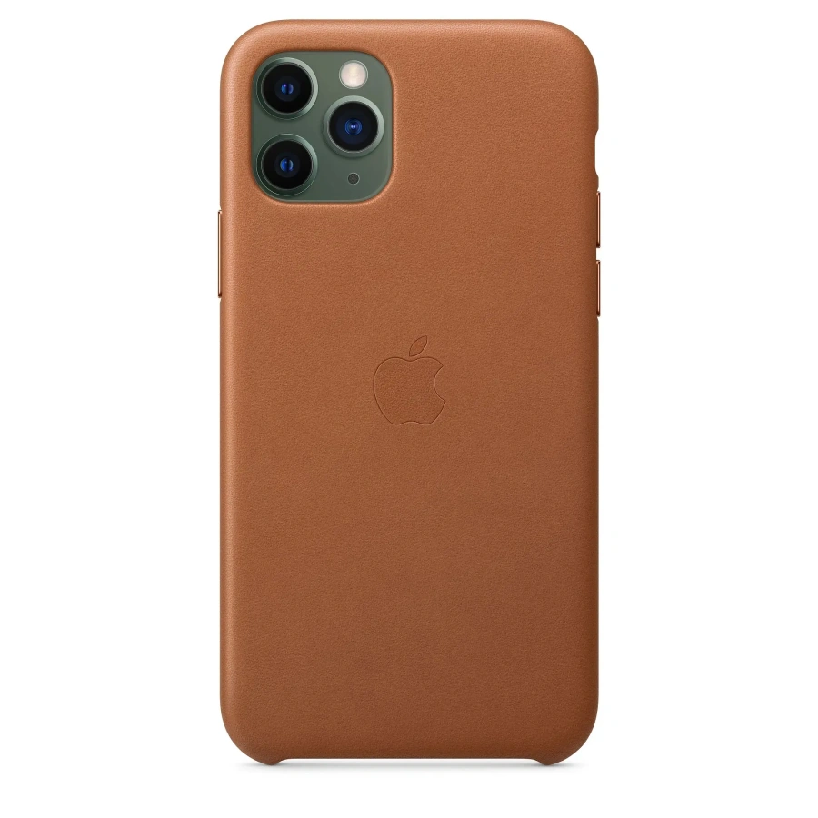 Чохол Apple iPhone 11 Pro Max Leather Case - Saddle Brown (MX0D2)