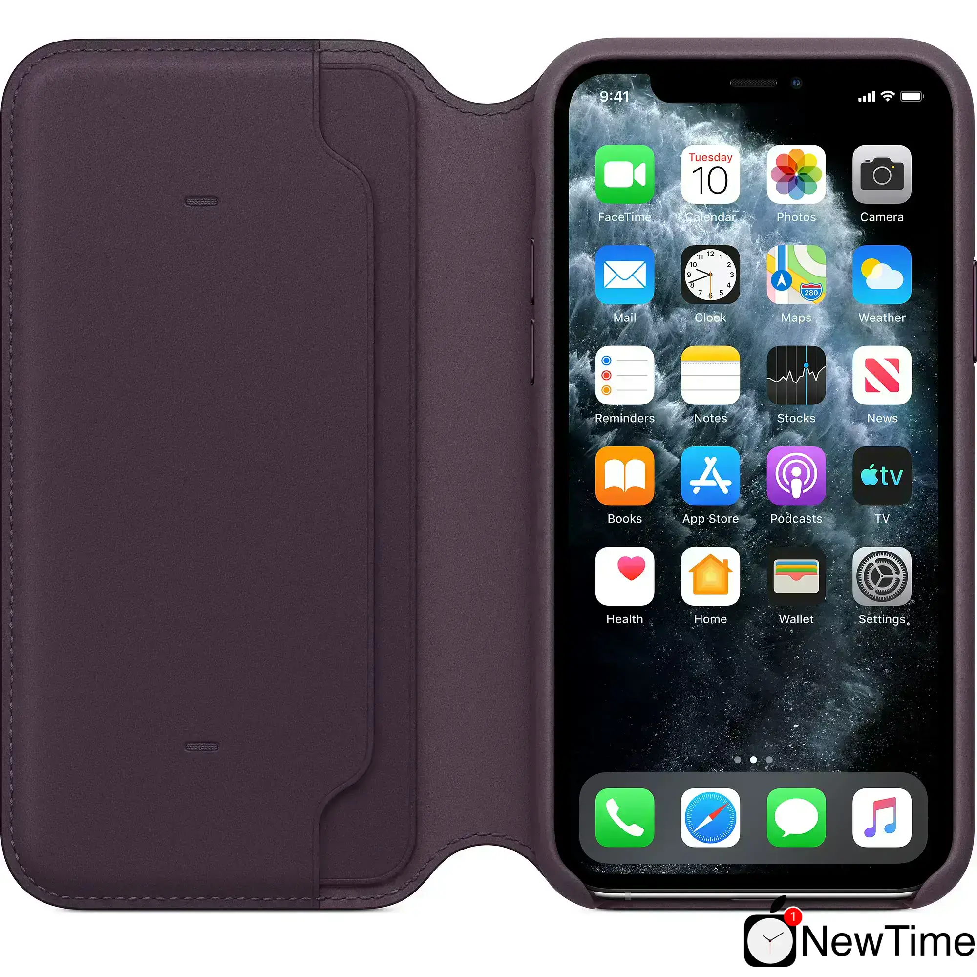 Чохол Apple iPhone 11 Pro Max Leather Folio - Aubergine (MX092)