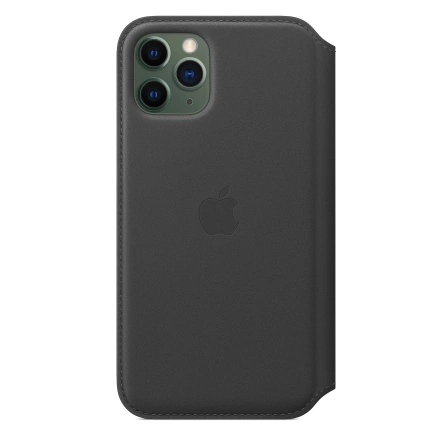Чехол Apple iPhone 11 Pro Max Leather Folio - Black (MX082)