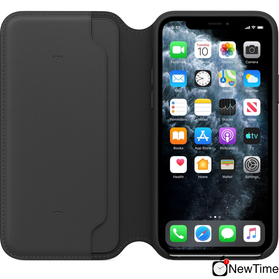 Чохол Apple iPhone 11 Pro Max Leather Folio - Black (MX082)