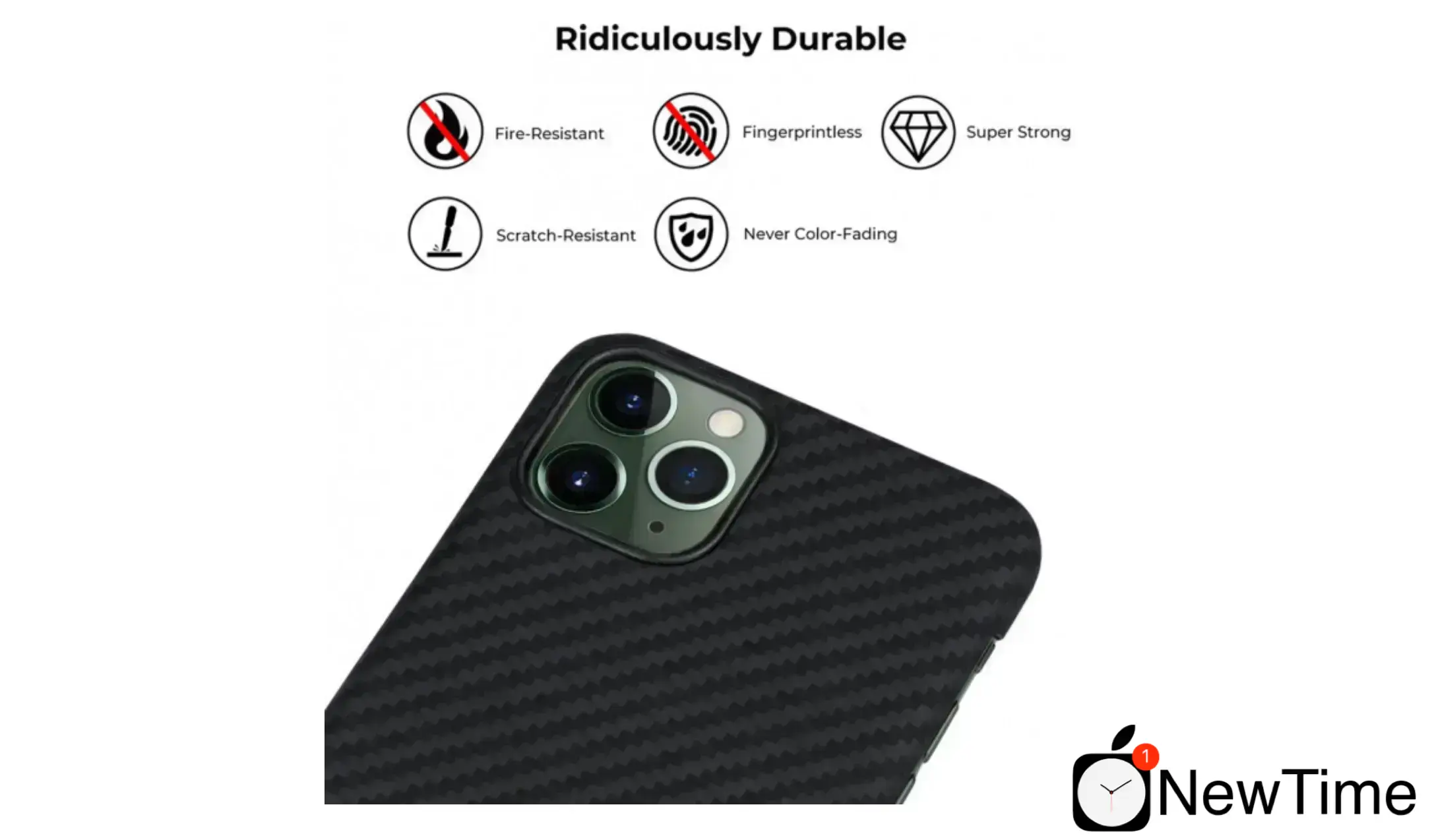 Чохол Pitaka MagEZ for iPhone 11 Pro Black/Grey (KI1101)