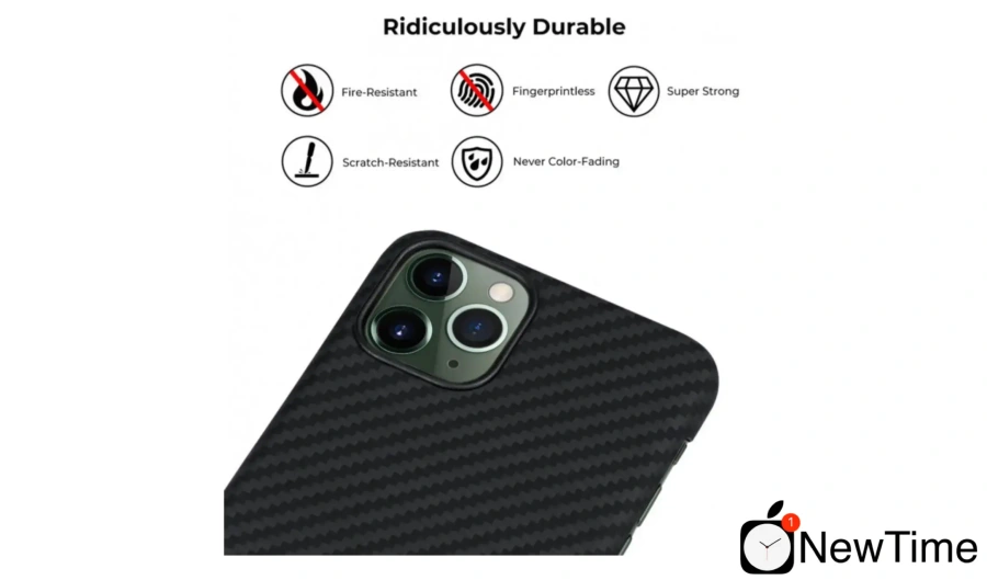 Чохол Pitaka MagEZ for iPhone 11 Pro Black/Grey (KI1101)