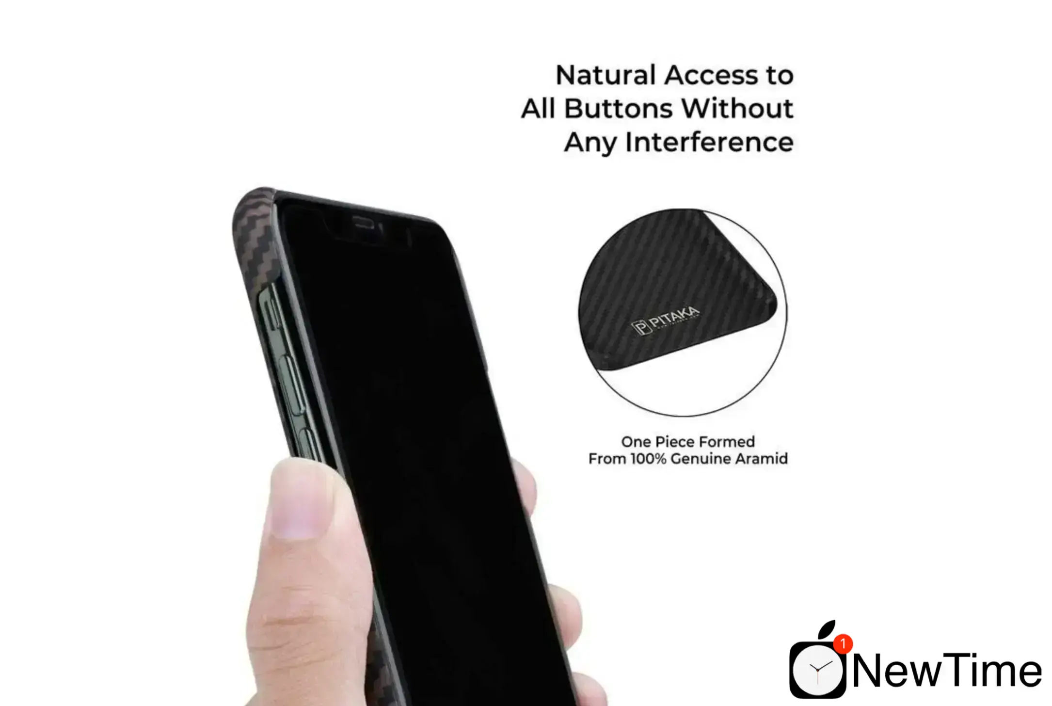Чохол Pitaka MagEZ for iPhone 11 Pro Black/Rose Gold (KI1106)