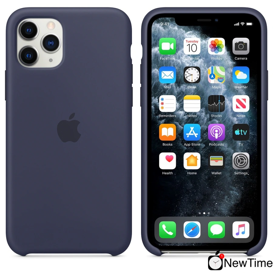 Чехол Apple iPhone 11 Pro Silicone Case - Midnight Blue (MWYJ2)