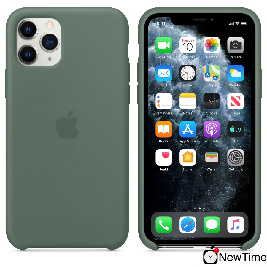 Чехол Apple iPhone 11 Pro Max Silicone Case LUX COPY - Pine Green (MX012)