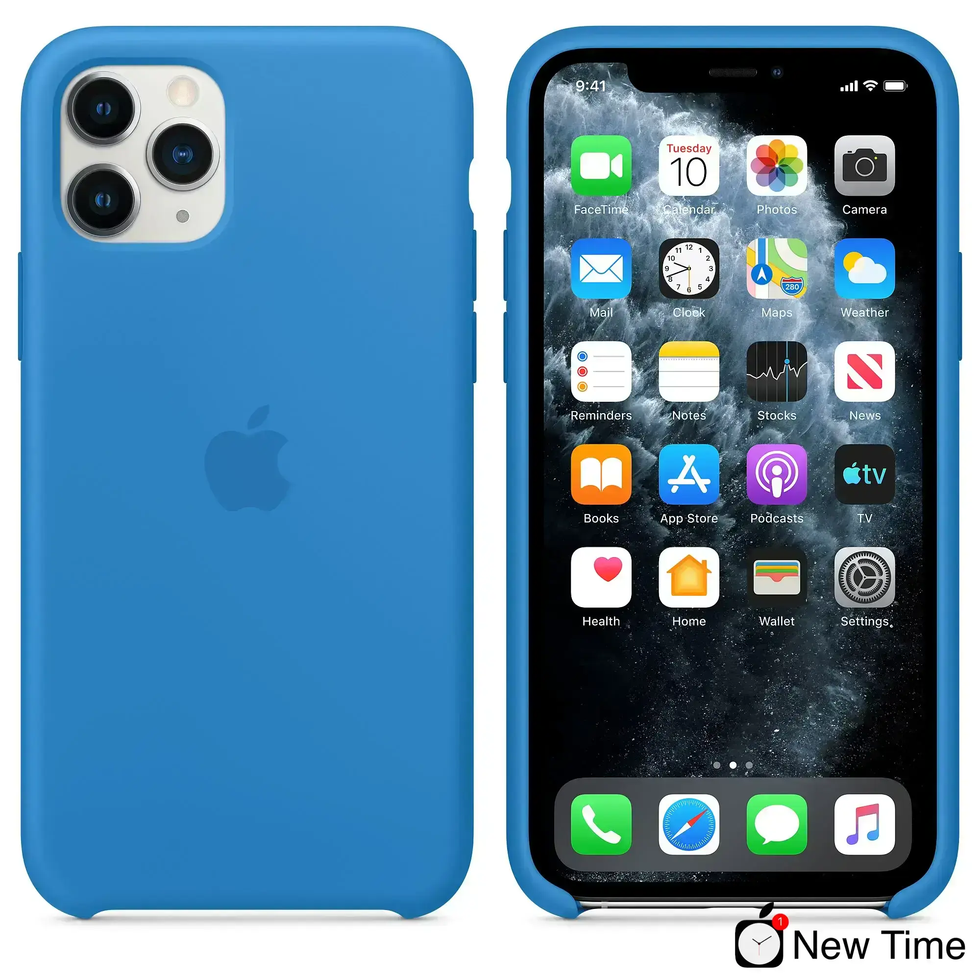Чехол Apple iPhone 11 Pro Silicone Case - Surf Blue (MY1F2)