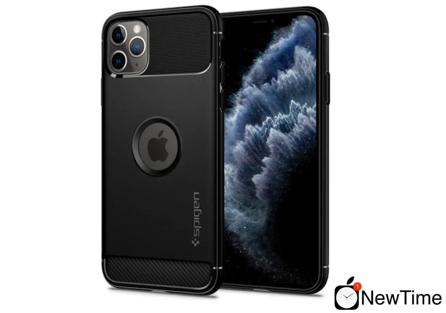 Чохол Spigen Rugged Armor for iPhone 11 Pro Matte Black (077CS27231)