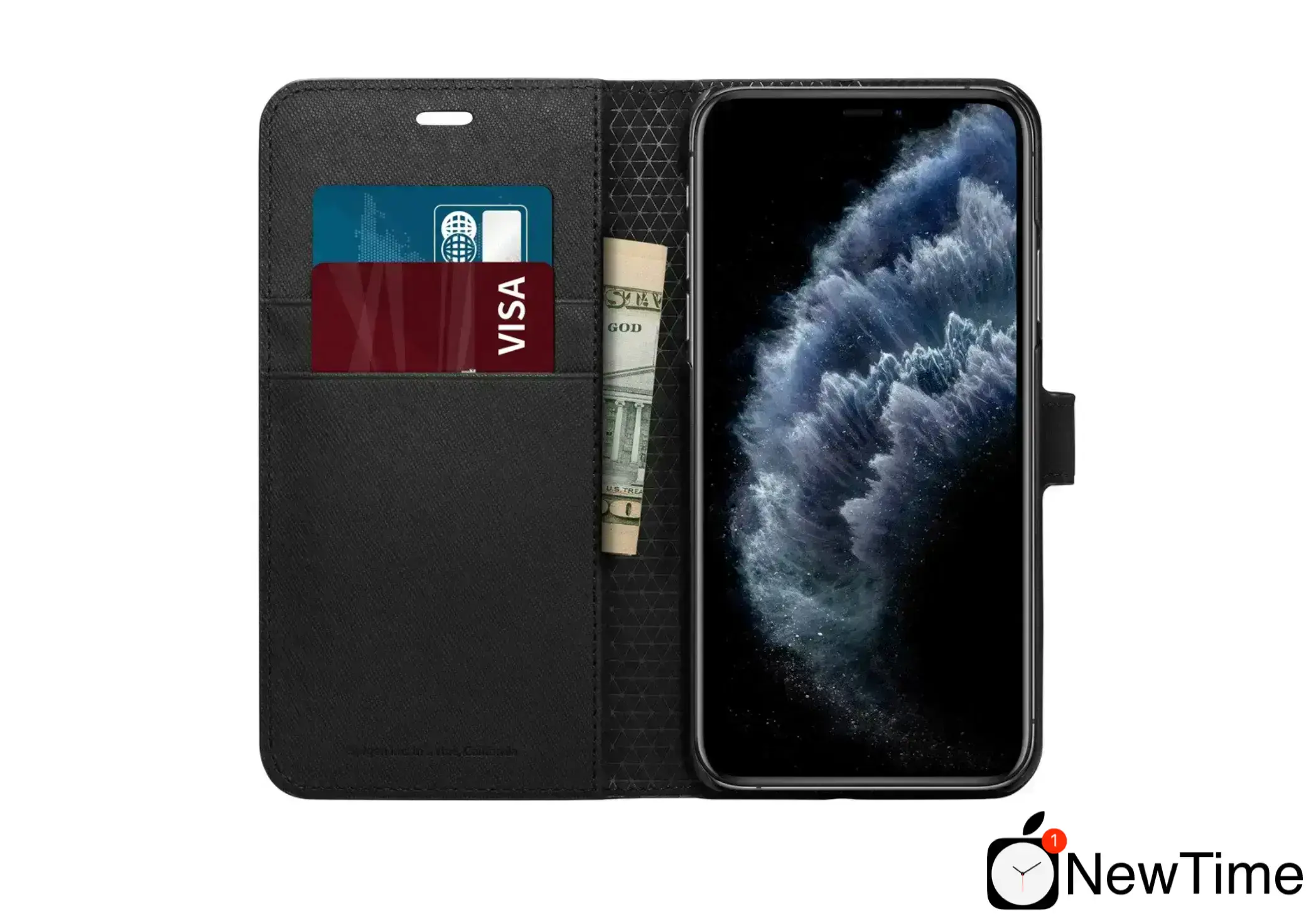Чохол Spigen Wallet S for iPhone 11 Pro Saffiano Black (077CS27247)