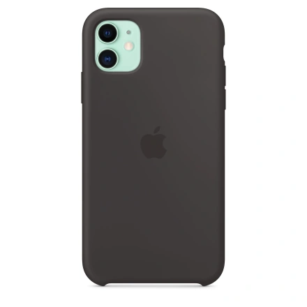 Чехол Apple iPhone 11 Silicone Case Lux Copy - Black (MWVU2)