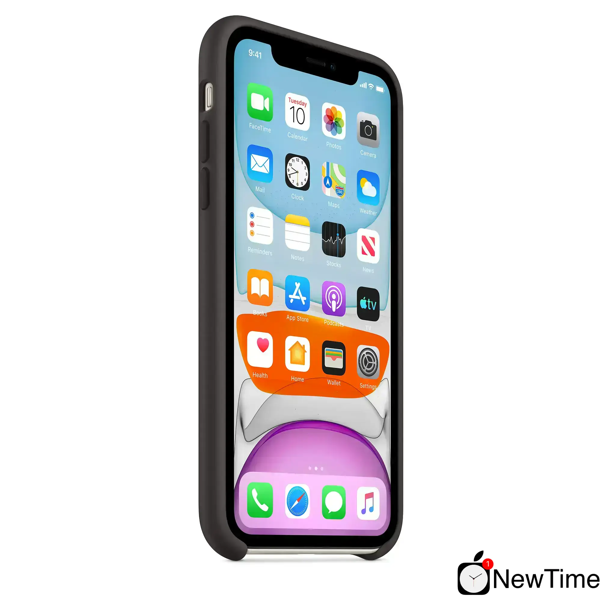 Чехол Apple iPhone 11 Silicone Case Lux Copy - Black (MWVU2)