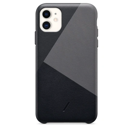 Чехол Native Union CLIC Marquetry Leather Case for iPhone 11 Black (CMARQ-BLK-NP19M)