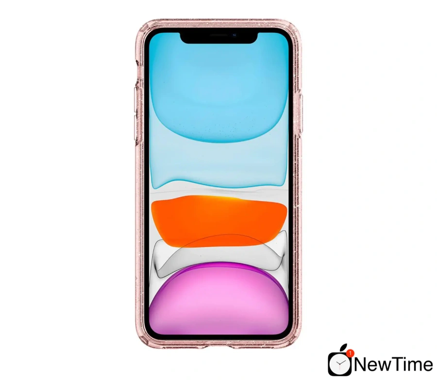 Чохол Spigen Liquid Crystal Glitter for iPhone 11 Rose Quartz (076CS27182)