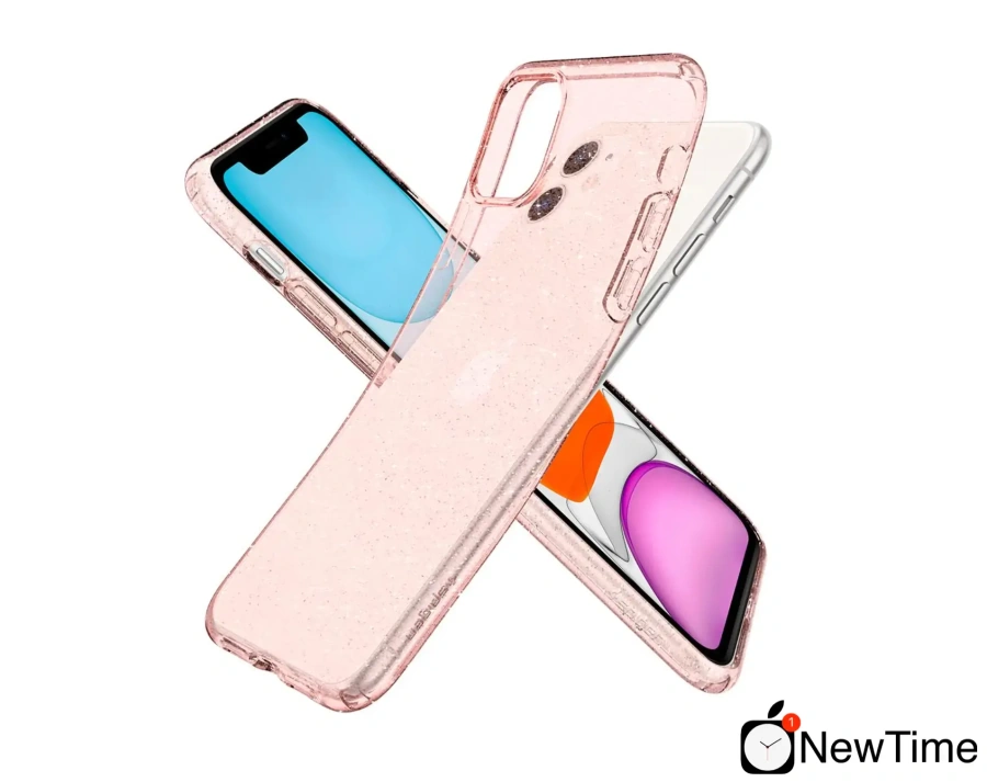 Чохол Spigen Liquid Crystal Glitter for iPhone 11 Rose Quartz (076CS27182)