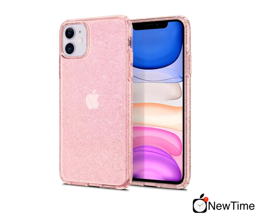 Чохол Spigen Liquid Crystal Glitter for iPhone 11 Rose Quartz (076CS27182)