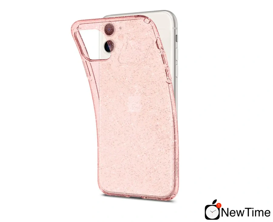 Чохол Spigen Liquid Crystal Glitter for iPhone 11 Rose Quartz (076CS27182)
