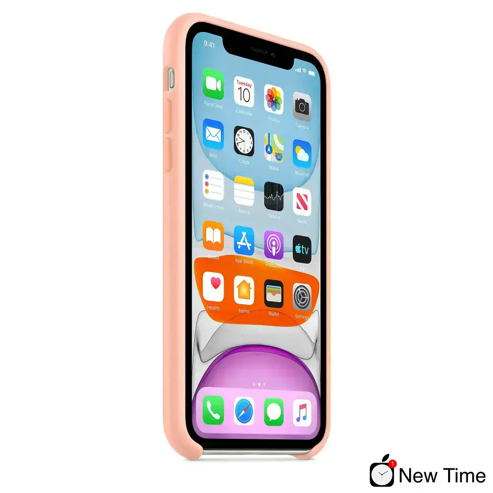 Чехол Apple iPhone 11 Silicone Case Lux Copy - Grapefruit (MWQ52)