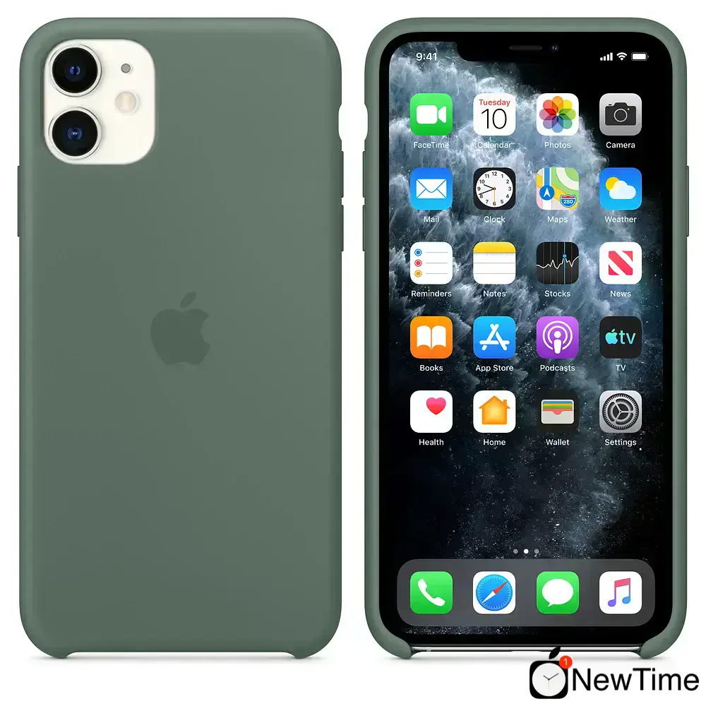 Чохол Apple iPhone 11 Silicone Case Lux Copy - Pine Green (MWY02)