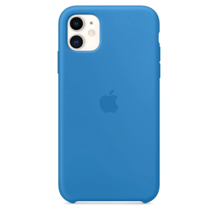 Чехол Apple iPhone 11 Silicone Case Lux Copy - Surf Blue (MW0Z2)