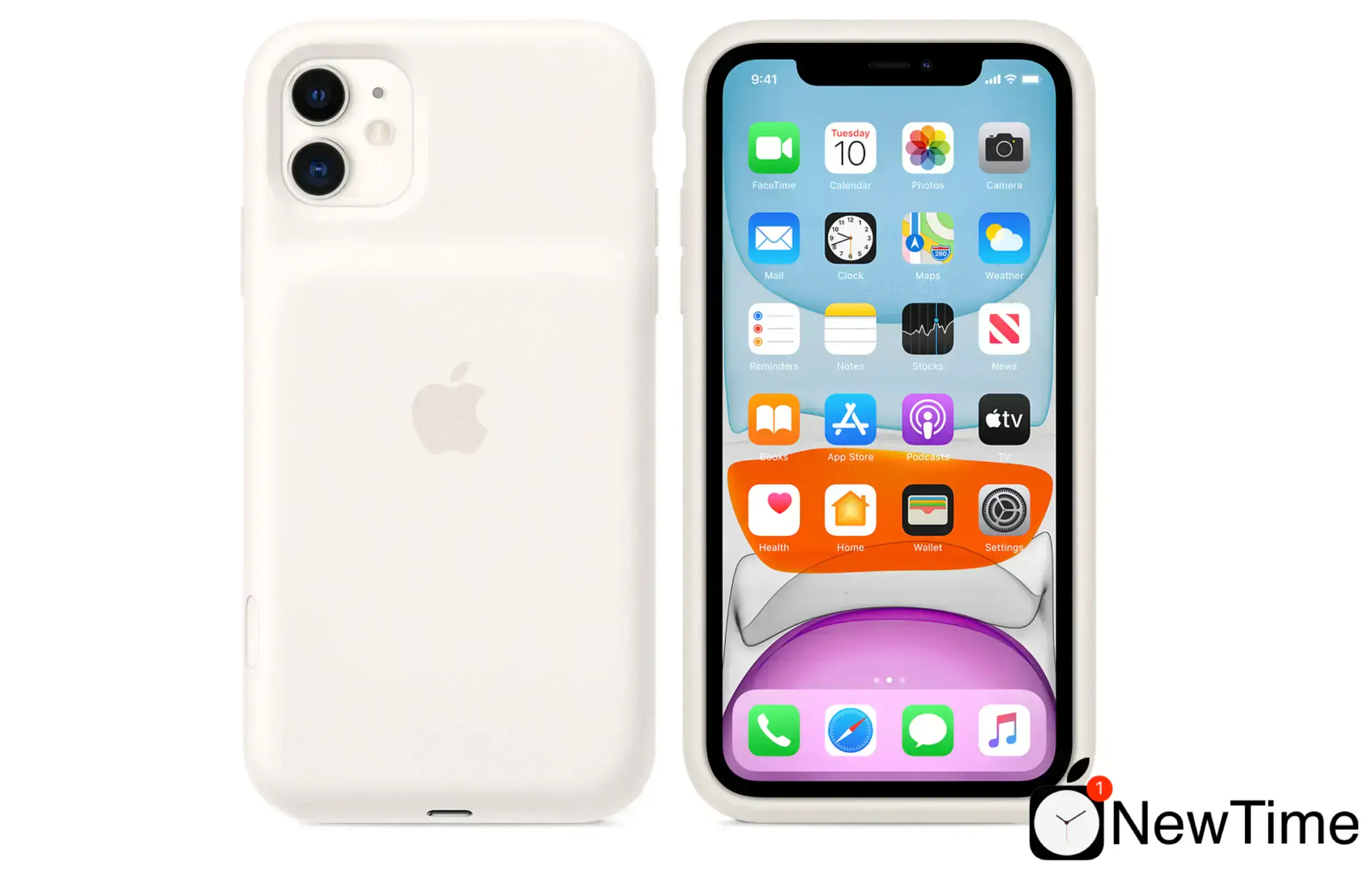 Чехол Apple iPhone 11 Smart Battery Case - Soft White (MWVJ2)