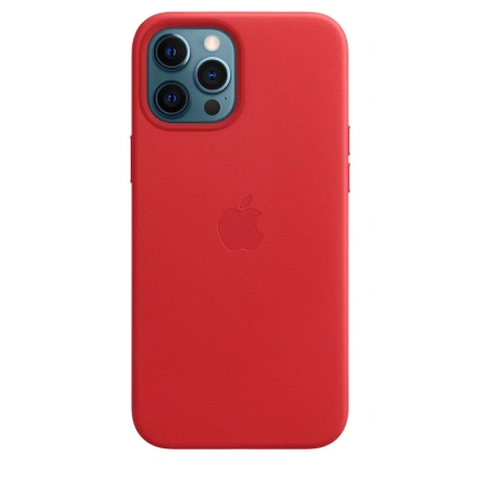 Чохол Apple iPhone 12 Pro Max Leather Case with MagSafe - (PRODUCT)RED (MHKJ3)