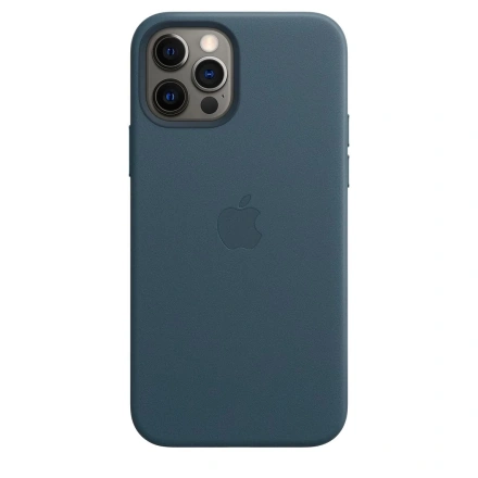 Чехол Apple iPhone 12 Pro Max Leather Case with MagSafe - Baltic Blue (MHKK3)