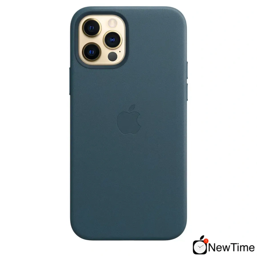 Чохол Apple iPhone 12 Pro Max Leather Case with MagSafe - Baltic Blue (MHKK3)