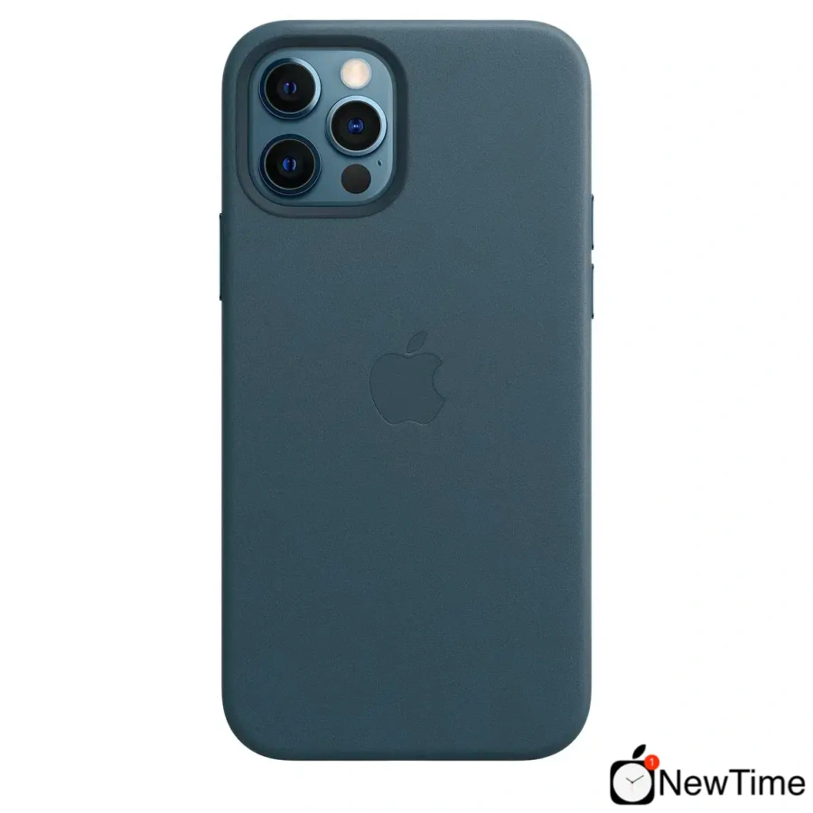 Чохол Apple iPhone 12 Pro Max Leather Case with MagSafe - Baltic Blue (MHKK3)