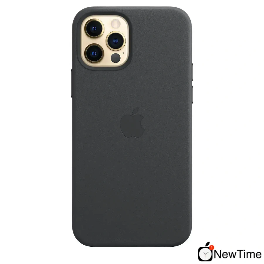 Чохол Apple iPhone 12 Pro Max Leather Case with MagSafe - Black (MHKM3)