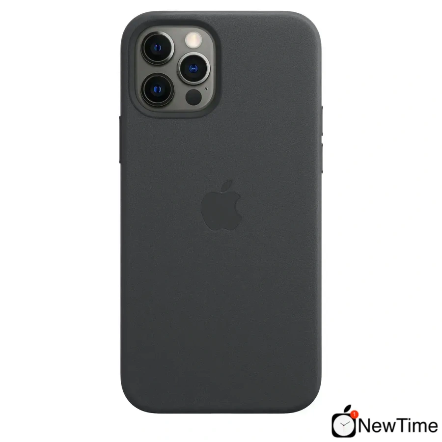Чохол Apple iPhone 12 Pro Max Leather Case with MagSafe - Black (MHKM3)