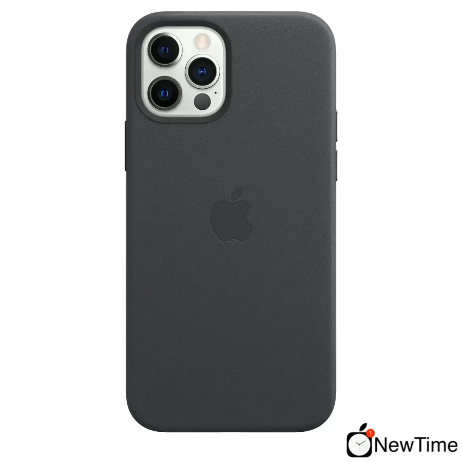 Чохол Apple iPhone 12 Pro Max Leather Case with MagSafe - Black (MHKM3)