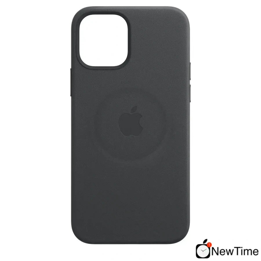Чохол Apple iPhone 12 Pro Max Leather Case with MagSafe - Black (MHKM3)