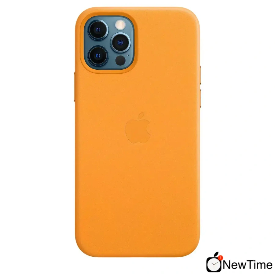 Чехол Apple iPhone 12 Pro Max Leather Case with MagSafe - California Poppy (MHKH3)