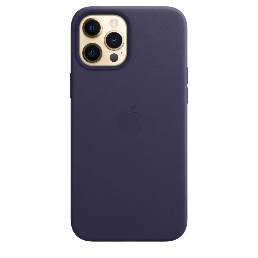 Чохол Apple iPhone 12 Pro Max Leather Case with MagSafe - Deep Violet (MJYT3)