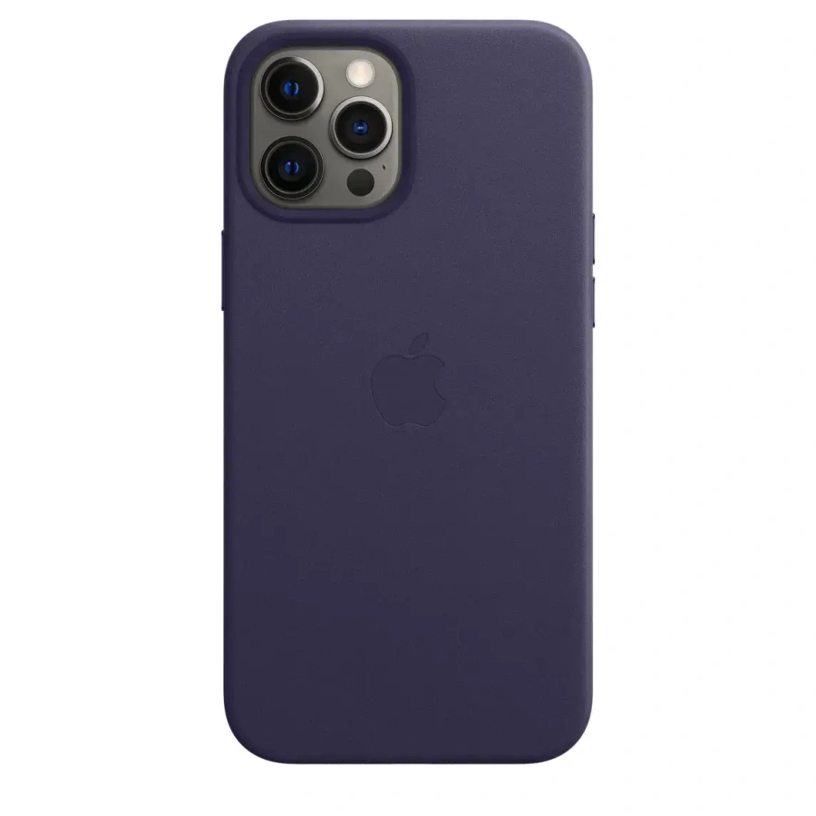 Чохол Apple iPhone 12 Pro Max Leather Case with MagSafe - Deep Violet (MJYT3)
