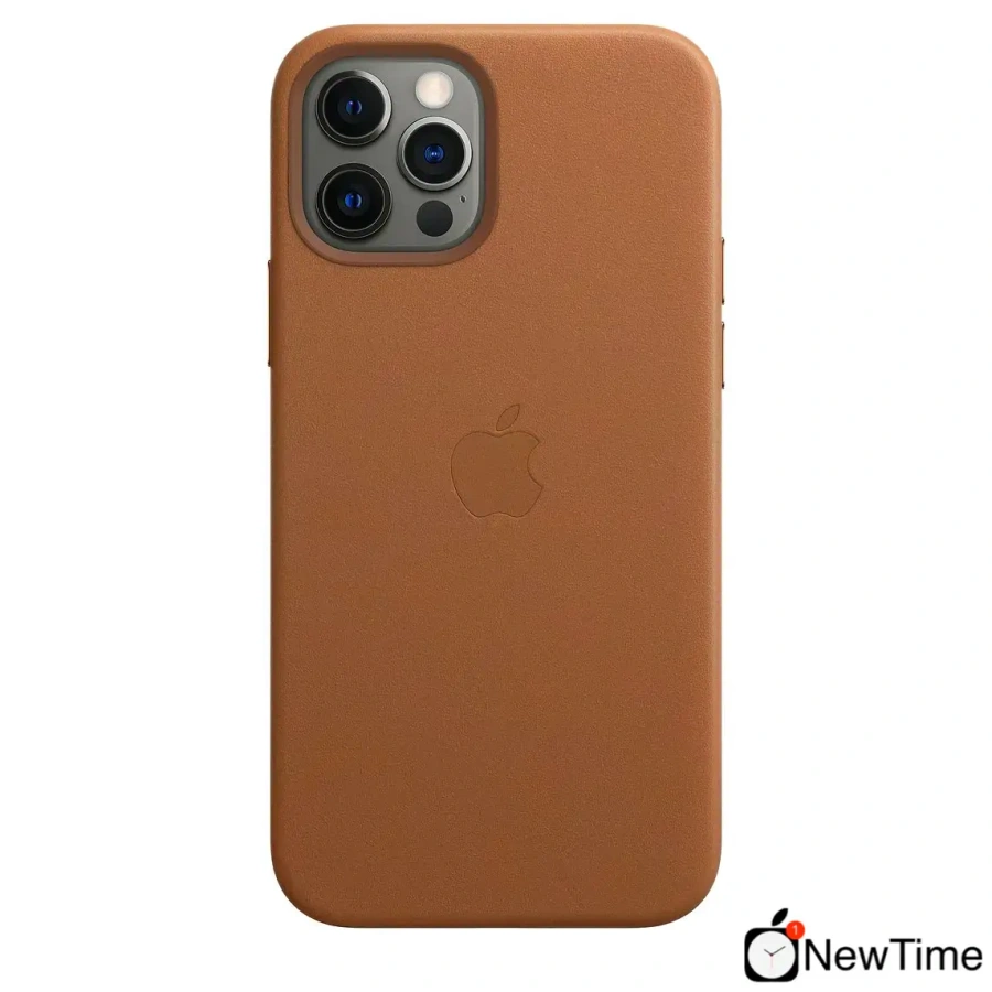 Чехол Apple iPhone 12 Pro Max Leather Case with MagSafe - Saddle Brown (MHKL3)