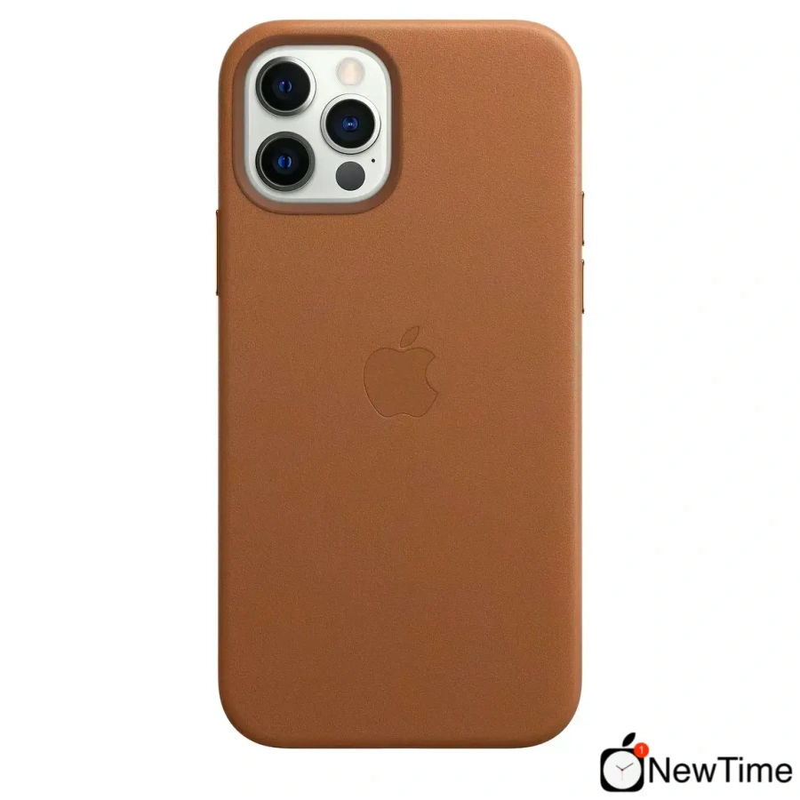 Чехол Apple iPhone 12 Pro Max Leather Case with MagSafe - Saddle Brown (MHKL3)