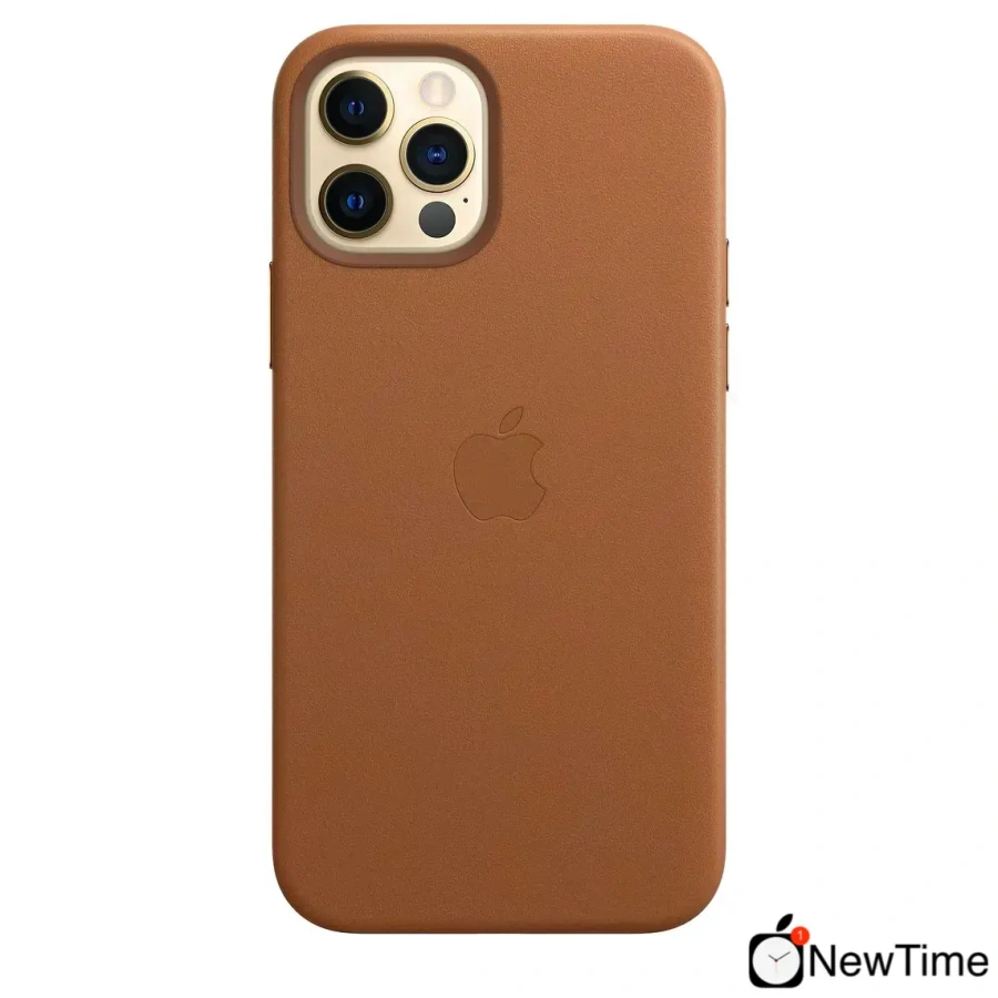 Чехол Apple iPhone 12 Pro Max Leather Case with MagSafe - Saddle Brown (MHKL3)