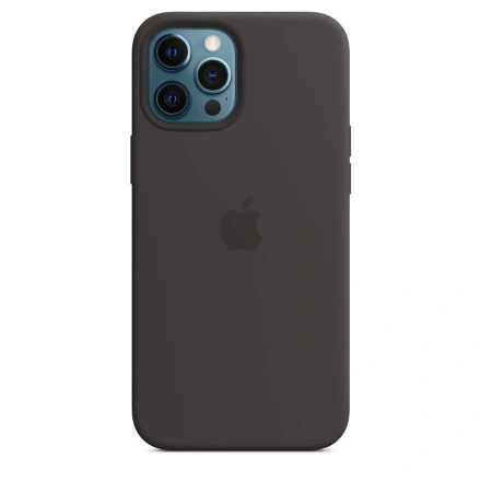 Чехол Apple iPhone 12 Pro Max Silicone Case with MagSafe Lux Copy - Black (MHLG3)