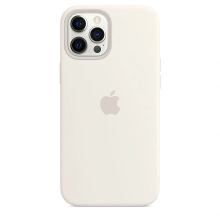 Чехол Apple iPhone 12 Pro Max Silicone Case with MagSafe Lux Copy - White (MHLE3)