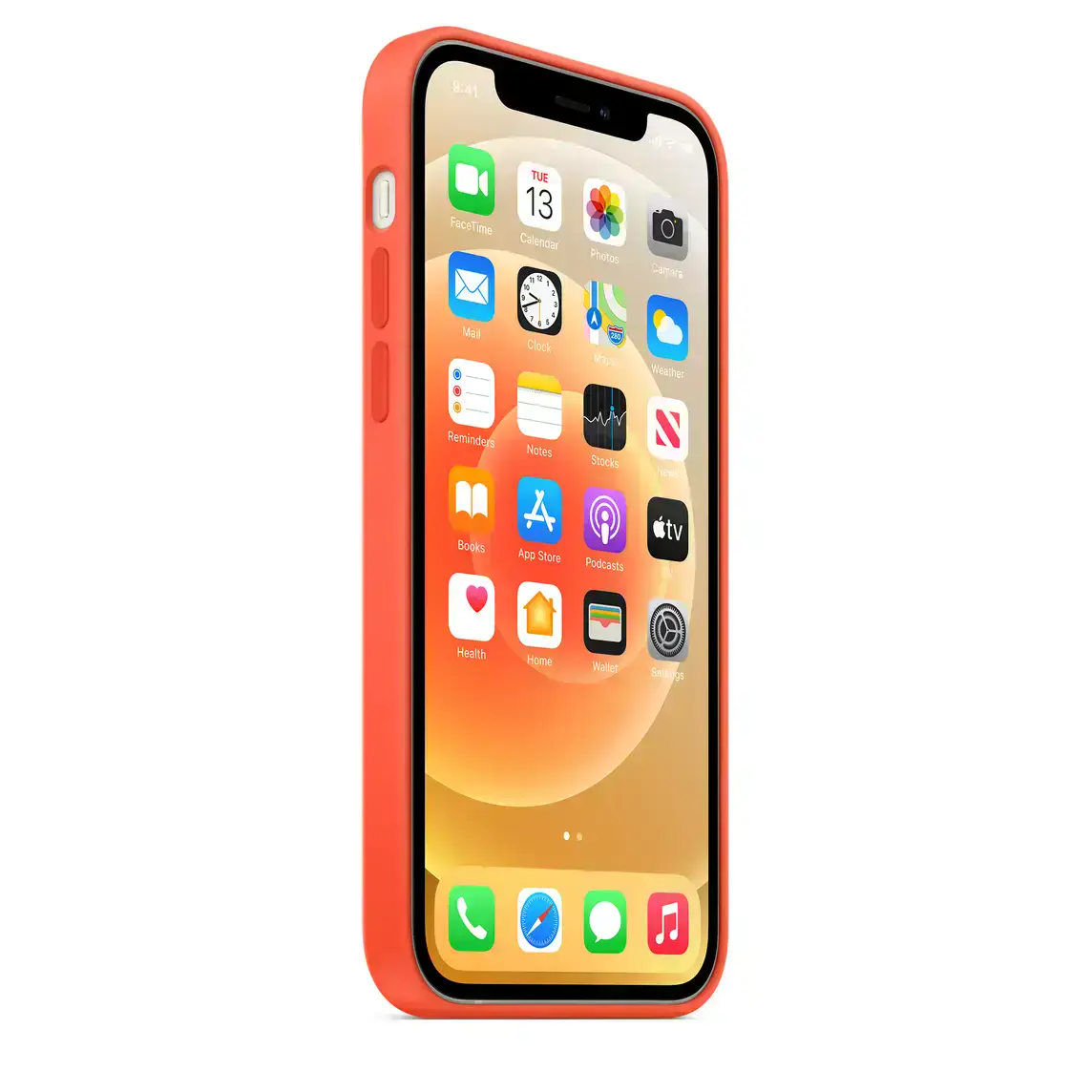 Чохол Apple iPhone 12 Pro Max Silicone Case with MagSafe Lux Copy - Electric Orange (MKTX3)
