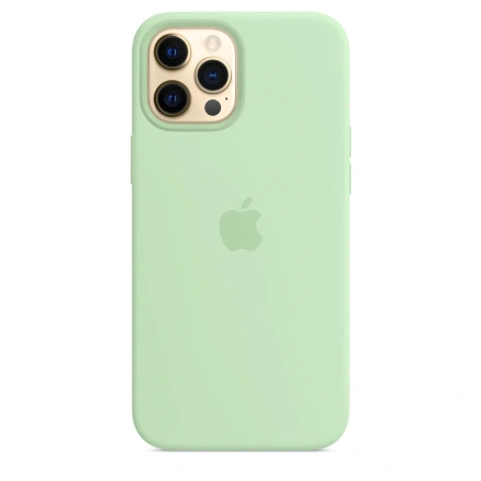 Чехол Apple iPhone 12 Pro Max Silicone Case with MagSafe Lux Copy - Pistachio (MK053)
