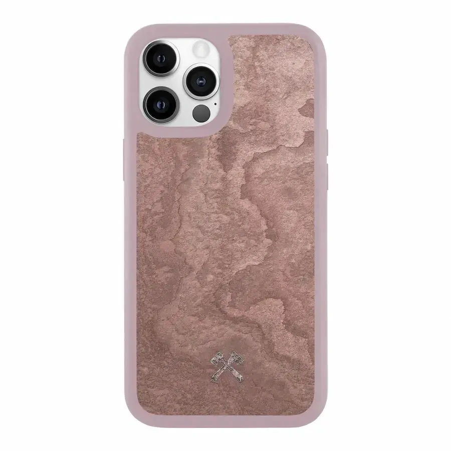 Чехол из натурального камня Woodcessories Bumper Case Stone Canyon Red для iPhone 12 | 12 Pro (12391-1)