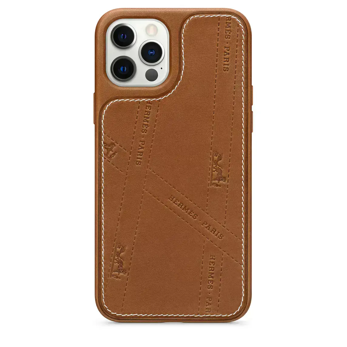Чехол Hermès Bolduc Leather Case with MagSafe for iPhone 12 | 12 Pro (HPLR2)