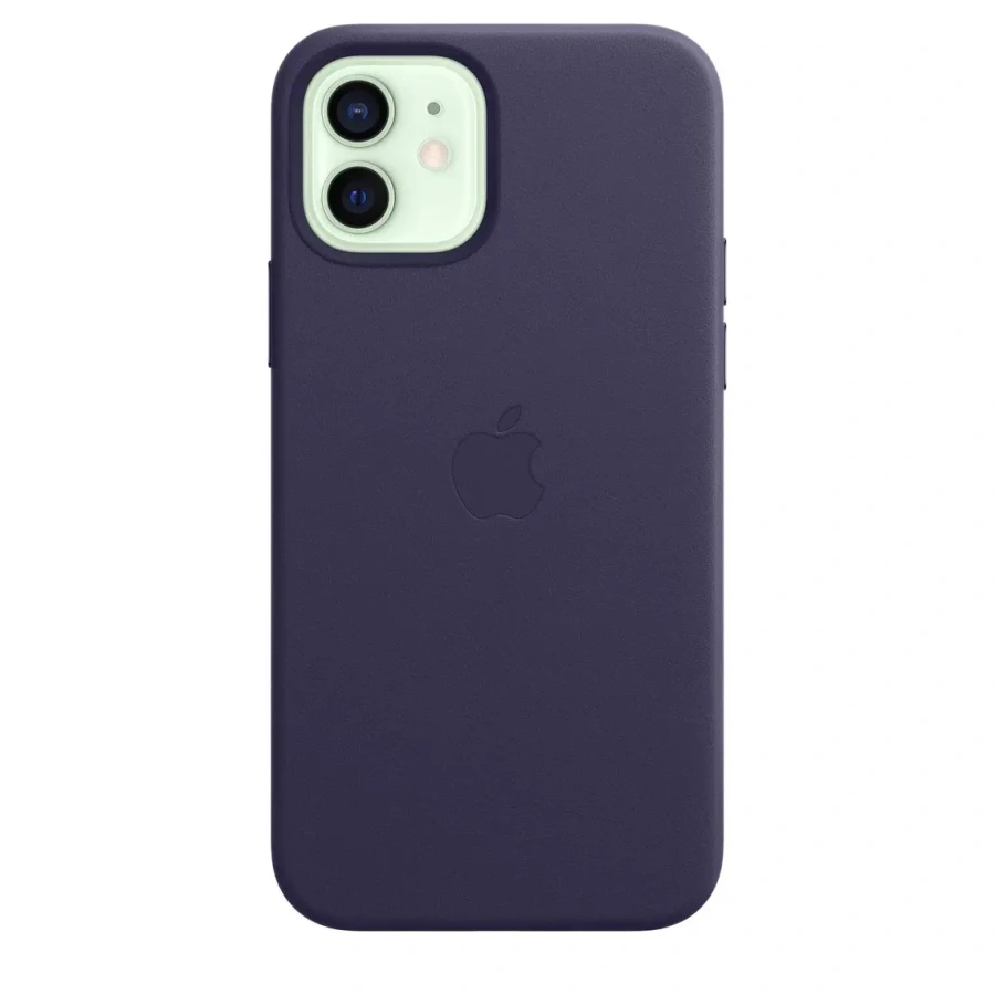 Чохол Apple iPhone 12 | 12 Pro Leather Case with MagSafe - Deep Violet (MJYR3)