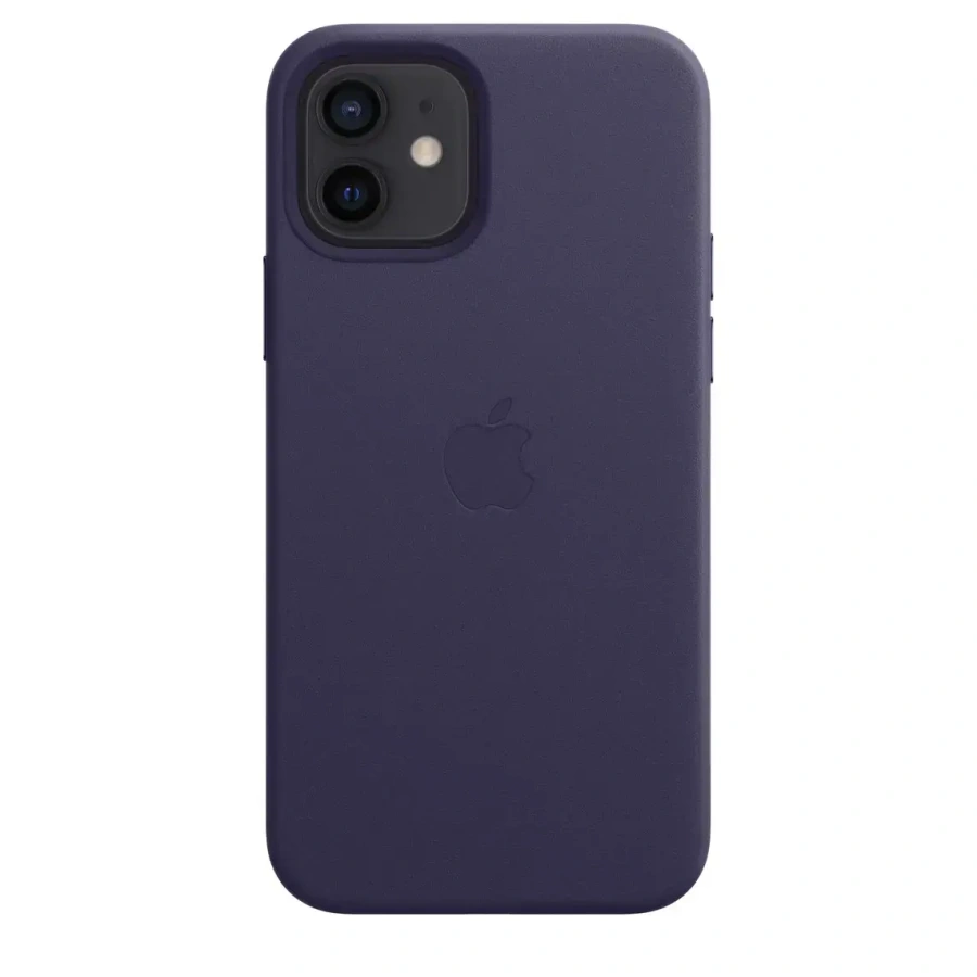 Чохол Apple iPhone 12 | 12 Pro Leather Case with MagSafe - Deep Violet (MJYR3)