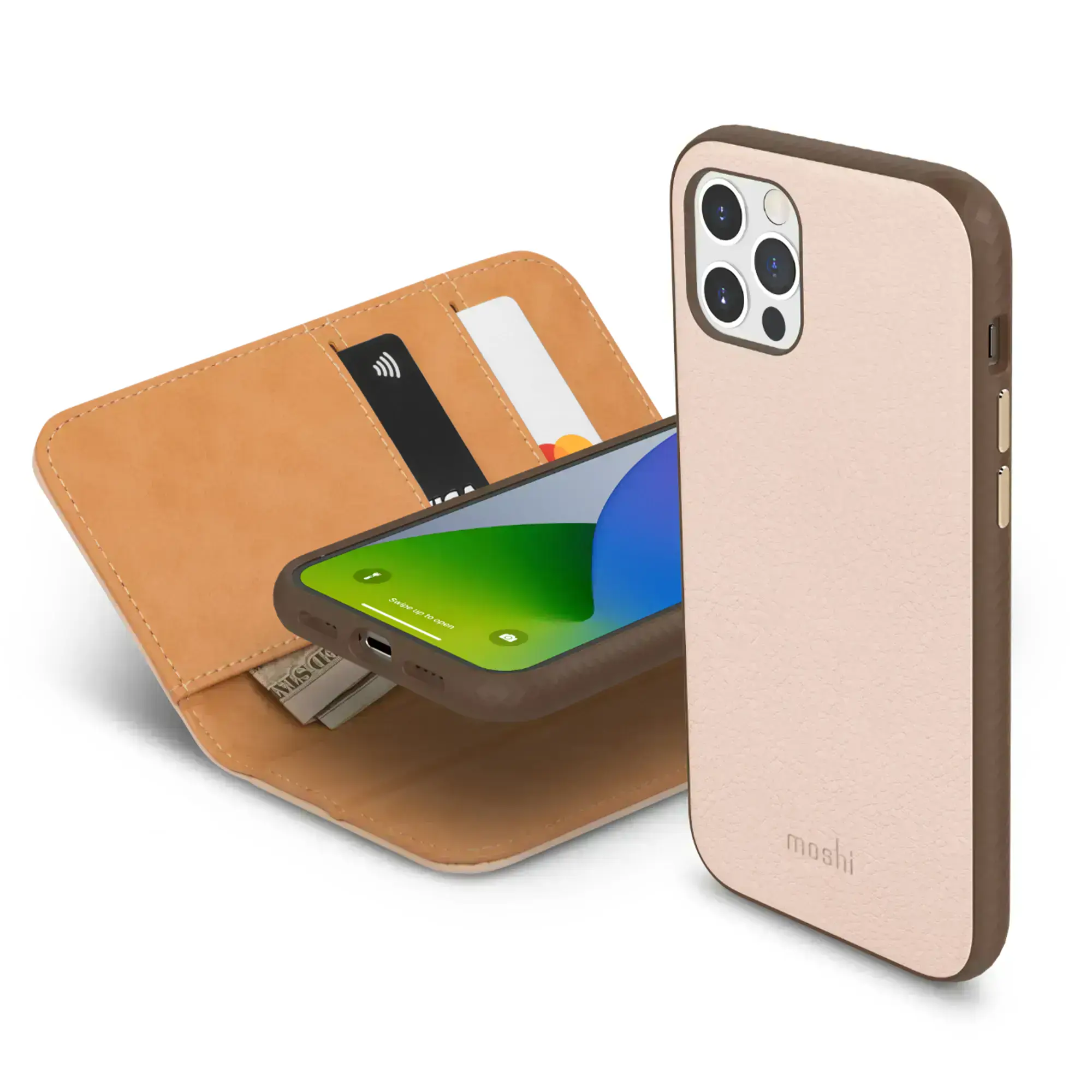 Чохол Moshi Overture Premium Wallet Case Luna Pink for iPhone 12 | 12 Pro (99MO091308)