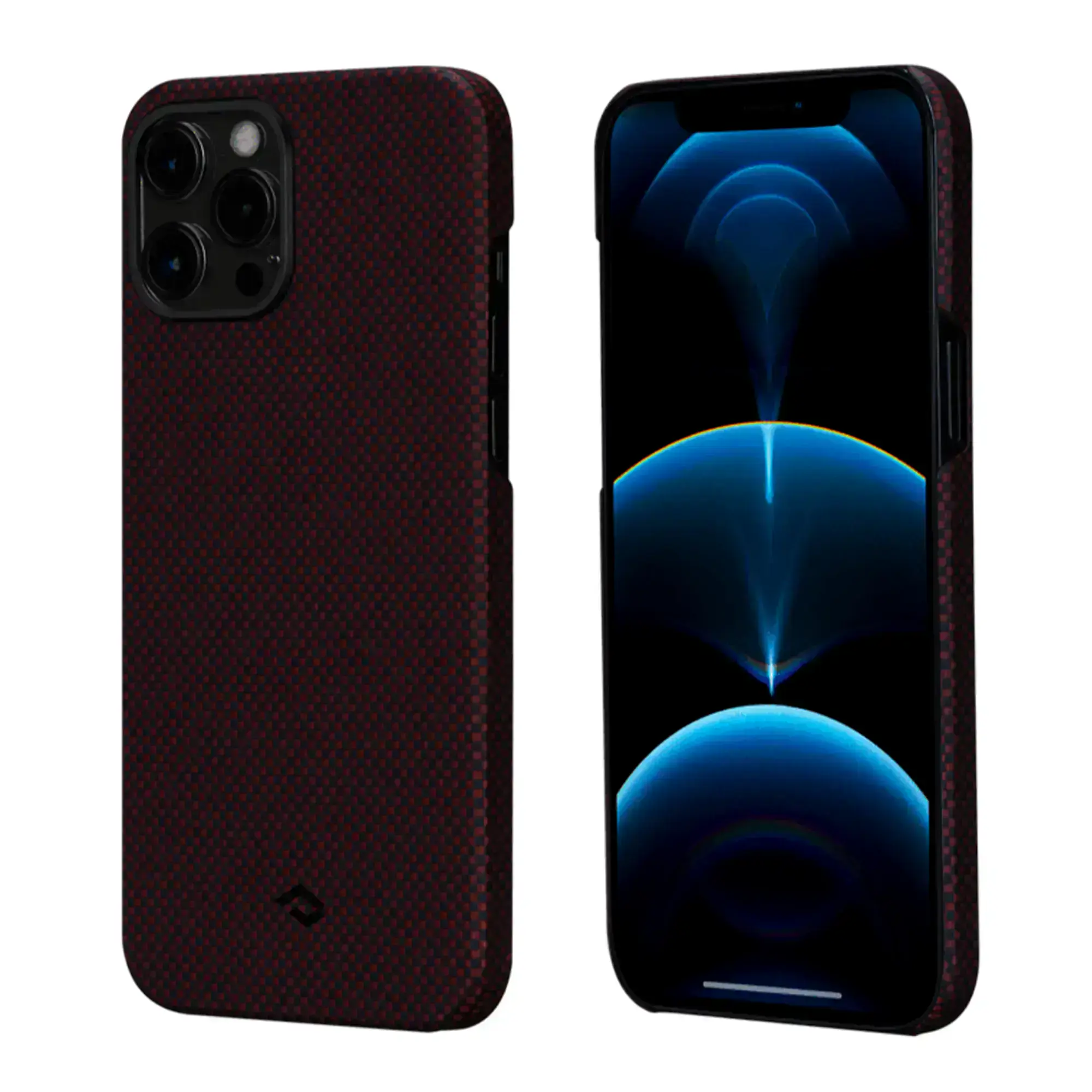 Чохол Pitaka MagEZ Case Plain Black/Red for iPhone 12 Pro (KI1204P)