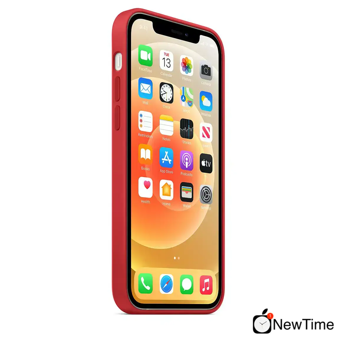 Чехол Apple iPhone 12 | 12 Pro Silicone Case with MagSafe Lux Copy - (PRODUCT)RED (MHL63)